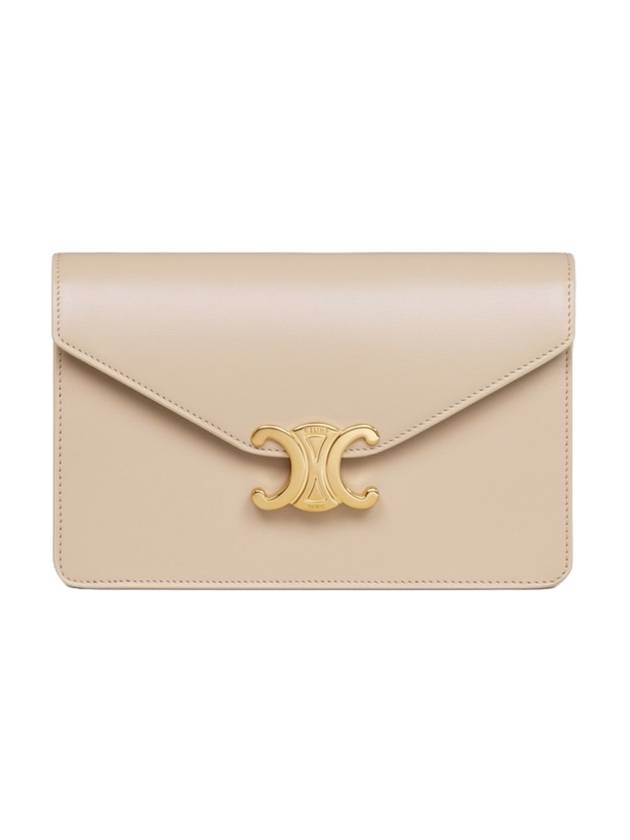 Chain Margo Shiny Calfskin Long Wallet Nude - CELINE - BALAAN 1