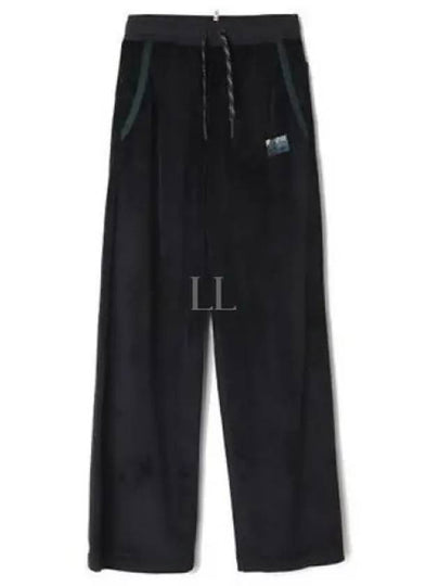 Velvet drawstring track pants black - MONCLER - BALAAN 2