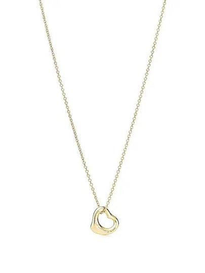 Elsa Peretti open heart pendant yellow gold 11mm 25152328 - TIFFANY & CO. - BALAAN 2