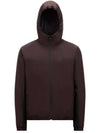 Men s Bissen Hooded Zip Up Dark Brown - MONCLER - BALAAN 1