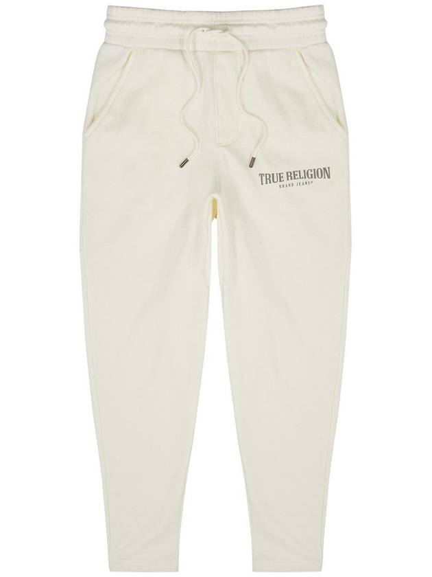 Arch Logo Off White Jogger Pants - TRUE RELIGION - BALAAN 1