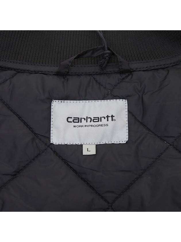 Myton Liner Diamond Quilt Zip-Up Vest Black - CARHARTT WIP - BALAAN 11