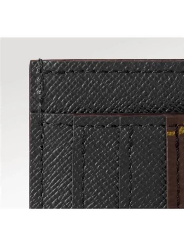 LV Big Logo Side-Up Monogram Grain Leather Card Wallet Brown - LOUIS VUITTON - BALAAN 3