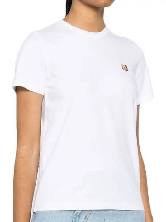 Fox Head Patch Regular Short Sleeve T-Shirt White - MAISON KITSUNE - BALAAN 2