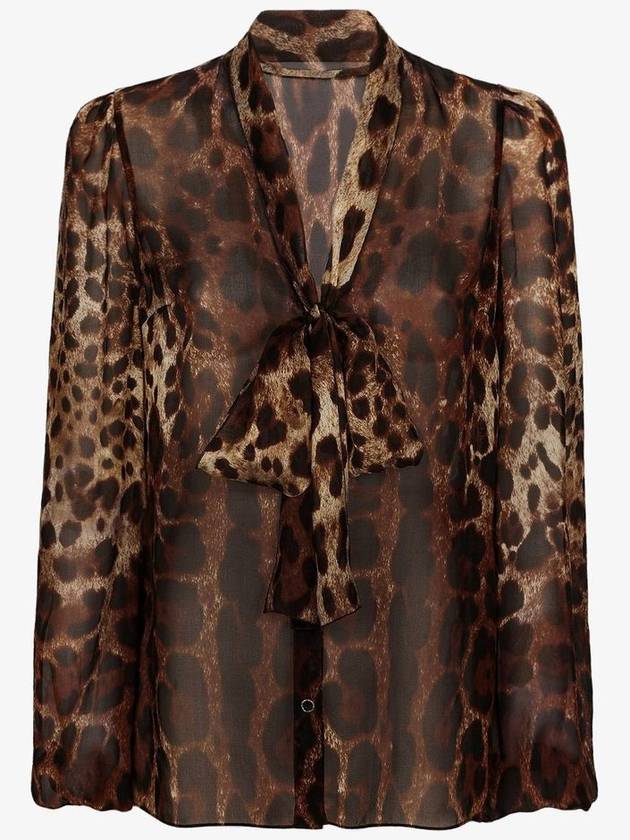 23 fw silk shirt WITH animal rear print F5N70TIS1MNHY13M B0650654574 - DOLCE&GABBANA - BALAAN 1