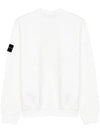 Waffen Patch Cotton Stretch Fleece Sweatshirt White - STONE ISLAND - BALAAN 4