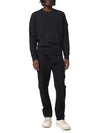 Compass Patch Cotton Sweatshirt Black - STONE ISLAND - BALAAN 4