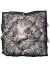 FLORIS SILK SCARF BLACK - WHITE PROJECT - BALAAN 2