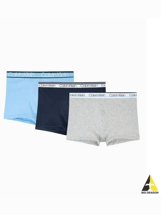 UNDERWEAR Men s Waistband Cotton Stretch Variety 3PK Trunk NP2312OL2A - CALVIN KLEIN - BALAAN 1