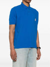 Afko Logo Cotton Polo Shirt Blue - ISABEL MARANT - BALAAN 4