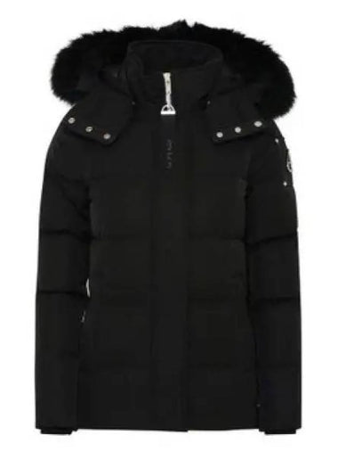 Women's Astoria Down Jacket Black Fur Black - MOOSE KNUCKLES - BALAAN 2