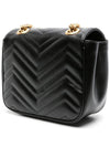 GG Marmont Matelasse Small Shoulder Bag Black - GUCCI - BALAAN 3