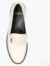 Le Loafer Penny Slippers In Smooth Leather Pearl - SAINT LAURENT - BALAAN 2