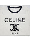 Paris T-Shirt in Cotton Jersey Black White - CELINE - BALAAN 3