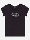 T Angie Peekaboo Logo Short Sleeve T-Shirt Black - DIESEL - BALAAN 2