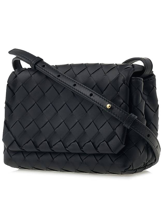 Intrecciato Mini Cross Bag Black - BOTTEGA VENETA - BALAAN 3