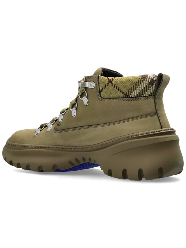 Scoot Hike Nubuck Walker Boots Swamp - BURBERRY - BALAAN 6