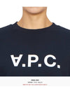 Elisa Logo Print Sweatshirt Navy - A.P.C. - BALAAN 6