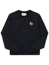 Women's Dressed Fox Patch Adjusted Sweatshirt Black - MAISON KITSUNE - BALAAN 5