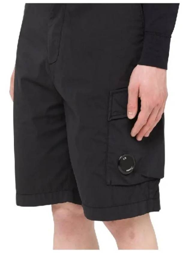 Men's Lens Wappen Bermuda Shorts Navy - CP COMPANY - BALAAN.