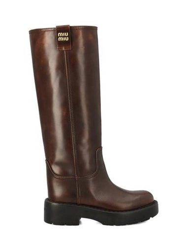 Boots 5W971D3KY8F0038 AI23 BROWN - MIU MIU - BALAAN 1