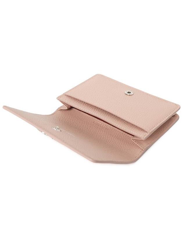 Gancini Leather Card Wallet Pink - SALVATORE FERRAGAMO - BALAAN 5