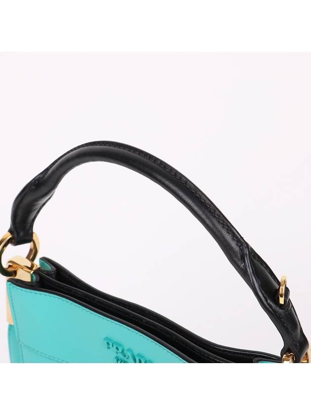 Margit Mint Small Top Handle Shoulder Bag 1BC082 - PRADA - BALAAN 4