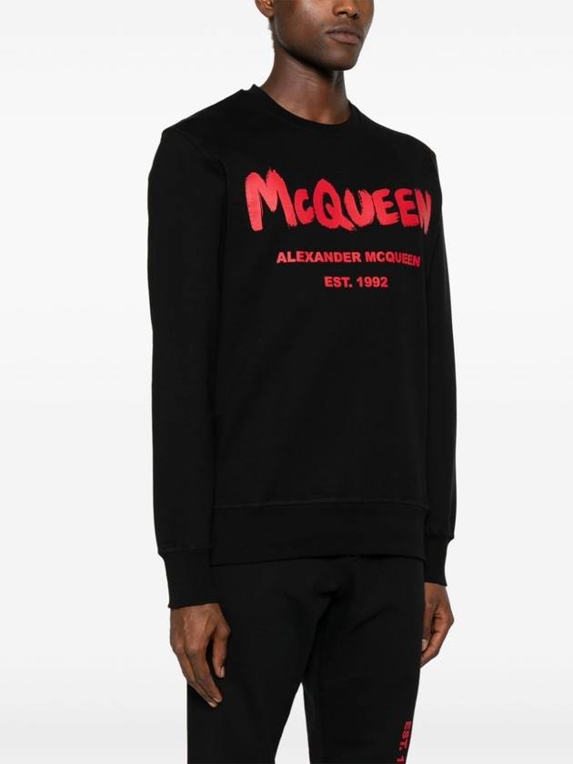 ALEXANDER MCQUEEN GRAFFITI PRINT SWEATER - ALEXANDER MCQUEEN - BALAAN 3