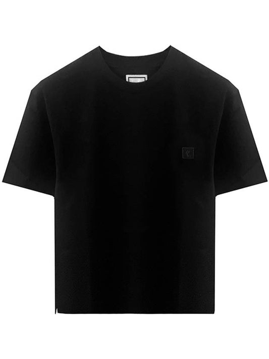 Wooyoungmi Gradient Embossed Back Logo Short Sleeve T-Shirt Black - WOOYOUNGMI - BALAAN 2