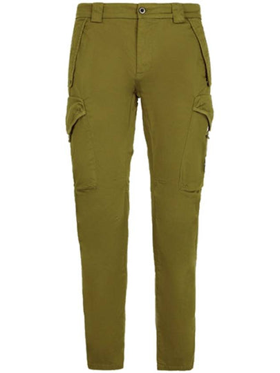 Men's Lens Wappen Stretch Cargo Straight Pants Green - CP COMPANY - BALAAN 2