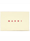 Logo Color Block Saffiano Card Wallet Tea Green - MARNI - BALAAN 7