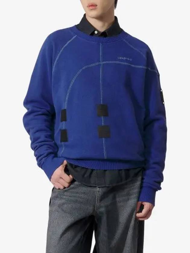 A COLD WALL Intersect Sweatshirt Blue ACWMW180VOLTB - A-COLD-WALL - BALAAN 1