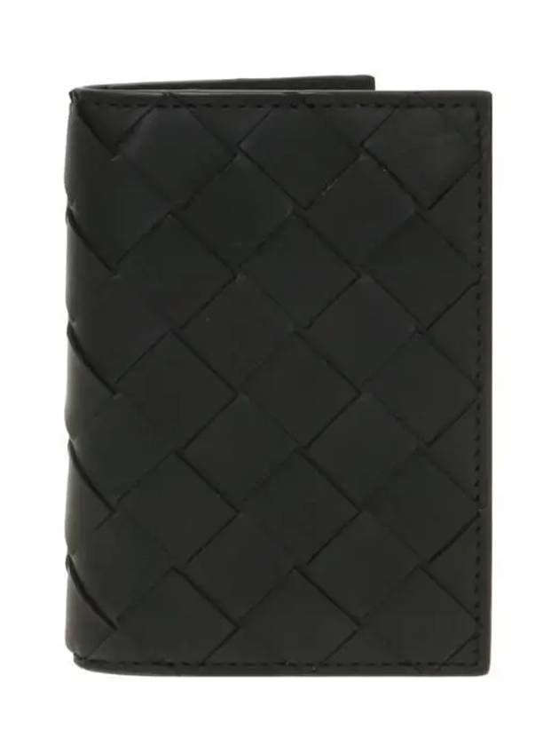 Intrecciato Flap Card Case Black - BOTTEGA VENETA - BALAAN 2