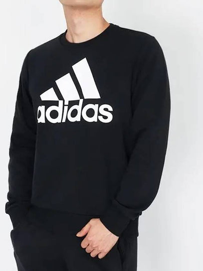 Men's Big Logo Fleece Sweatshirt Black - ADIDAS - BALAAN 2