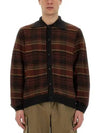 Evening Polo Jesus Check Knit Hemp Cardigan Brown - OUR LEGACY - BALAAN 3