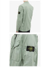 Wappen Patch Old Effect Zip-Up Jacket Green - STONE ISLAND - BALAAN 6