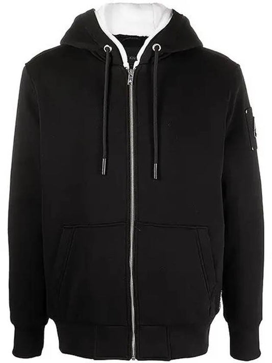 Classic Bunny Zip Up Hoodie White Lining Black - MOOSE KNUCKLES - BALAAN 2