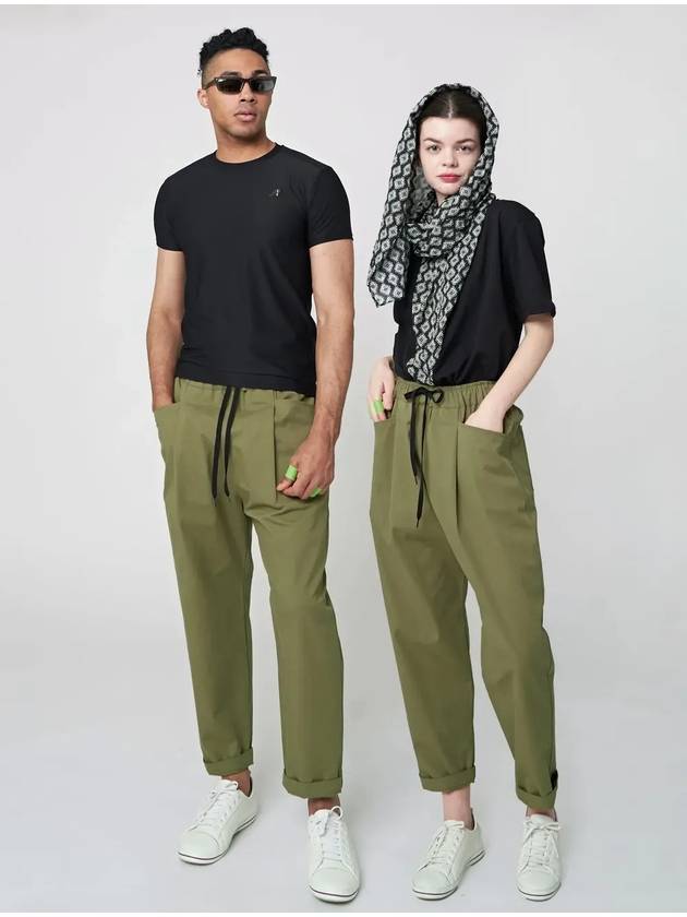 One Tuck Baggy Pants Khaki - ATHPLATFORM - BALAAN 1