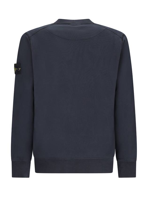 CREW NECK SWEATSHIRT WITH RIBBED DETAILS - STONE ISLAND - BALAAN 2