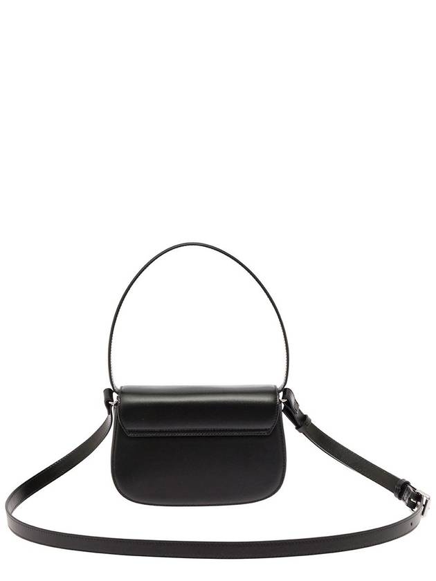 1DR Nappa Leather Shoulder Bag Black - DIESEL - BALAAN 6