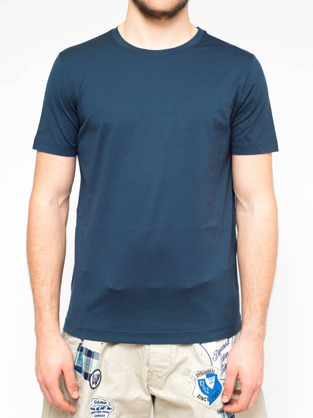 PRADA classic fitted t-shirt avio blue - PRADA - BALAAN 2