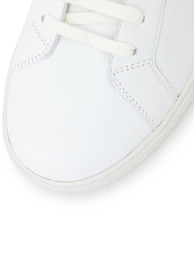 Men's Andy Leather Low Top Sneakers White - SAINT LAURENT - BALAAN 10