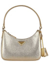 Re-Edition Saffiano Leather Mini Bag Platinum - PRADA - BALAAN 3