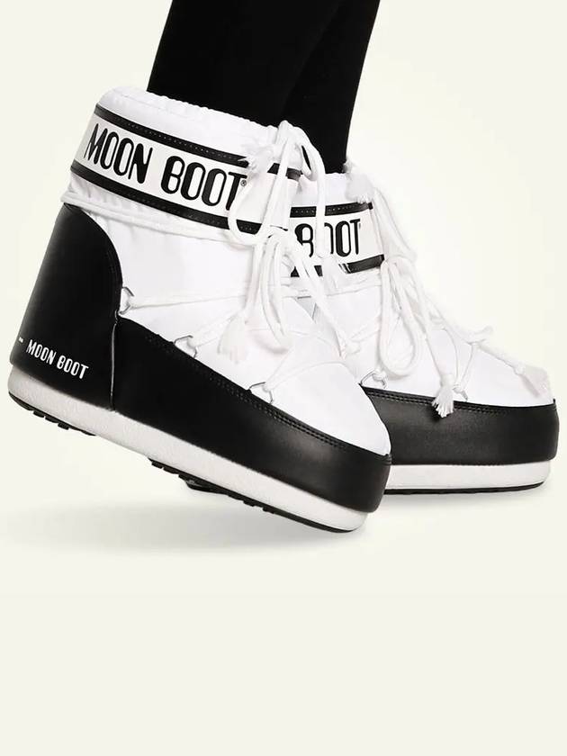 Icon Nylon Middle Boots White - MOON BOOT - BALAAN.
