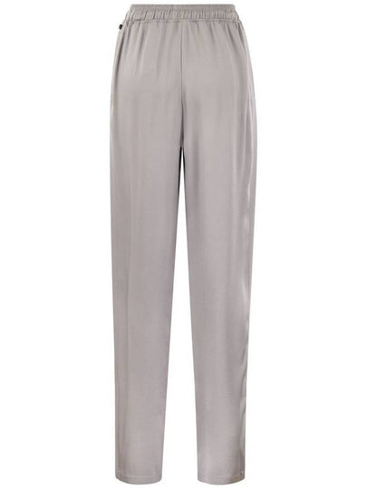 Satin crepe jogger trousers - ELISABETTA FRANCHI - BALAAN 2