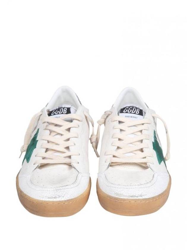 Ballstar Low Top Sneakers White Green - GOLDEN GOOSE - BALAAN 4