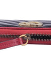 Matelasse Zipped Leather Long Wallet Black - GUCCI - BALAAN.