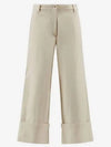 Cotton Wide Pants White - MONCLER - BALAAN 2