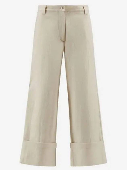 Cotton Wide Pants White - MONCLER - BALAAN 2