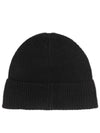 Embroidered French Bulldog Wool Beanie Black - POLO RALPH LAUREN - BALAAN 3